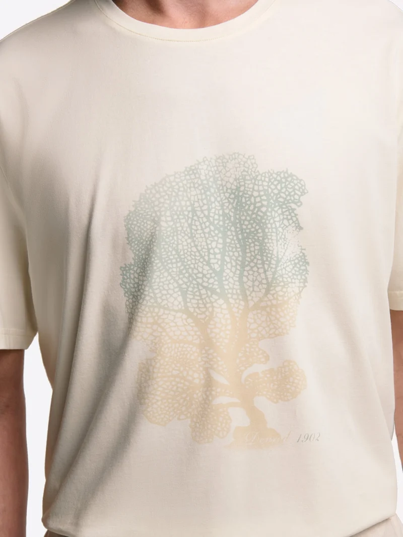 T-shirt col rond en coton