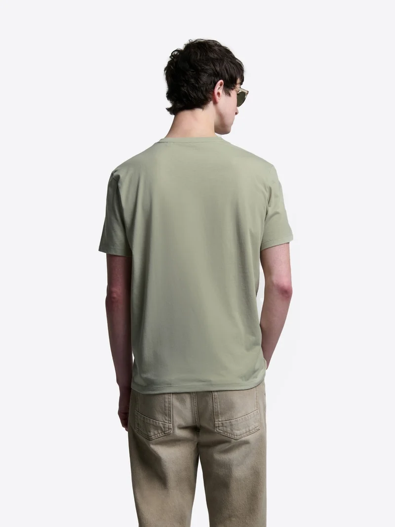 T-shirt col V mélange coton Supima®
