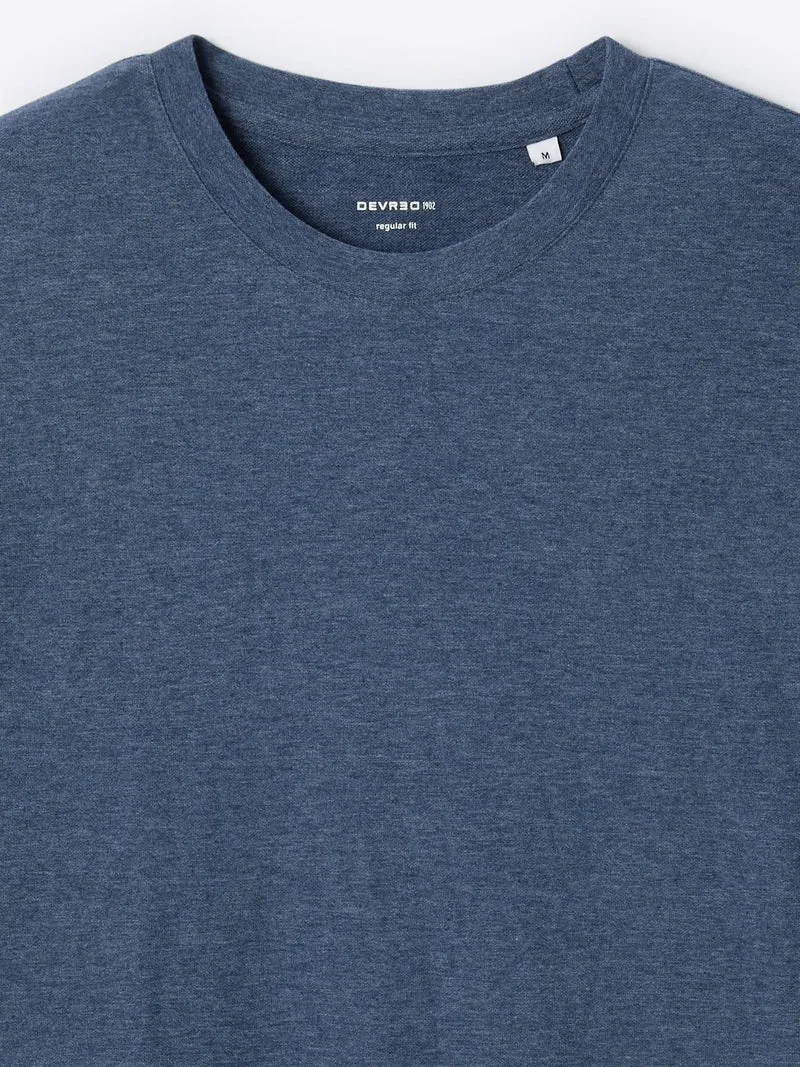 T-shirt col rond regular en coton