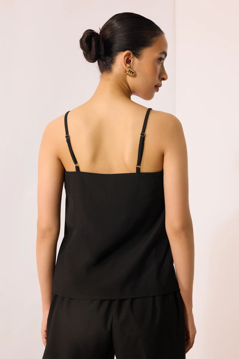 Avery|Viscose Stretch Cami Strappy Top
