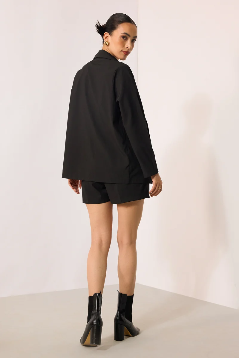 Madison|Viscose Stretch Single Breasted Blazer