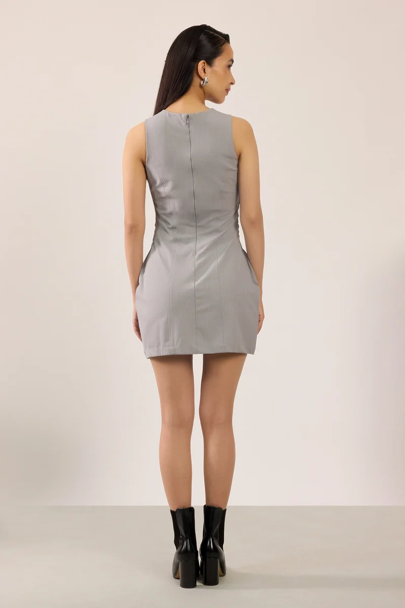 Leisha|Viscose Stretch Bodycon Mini Dress