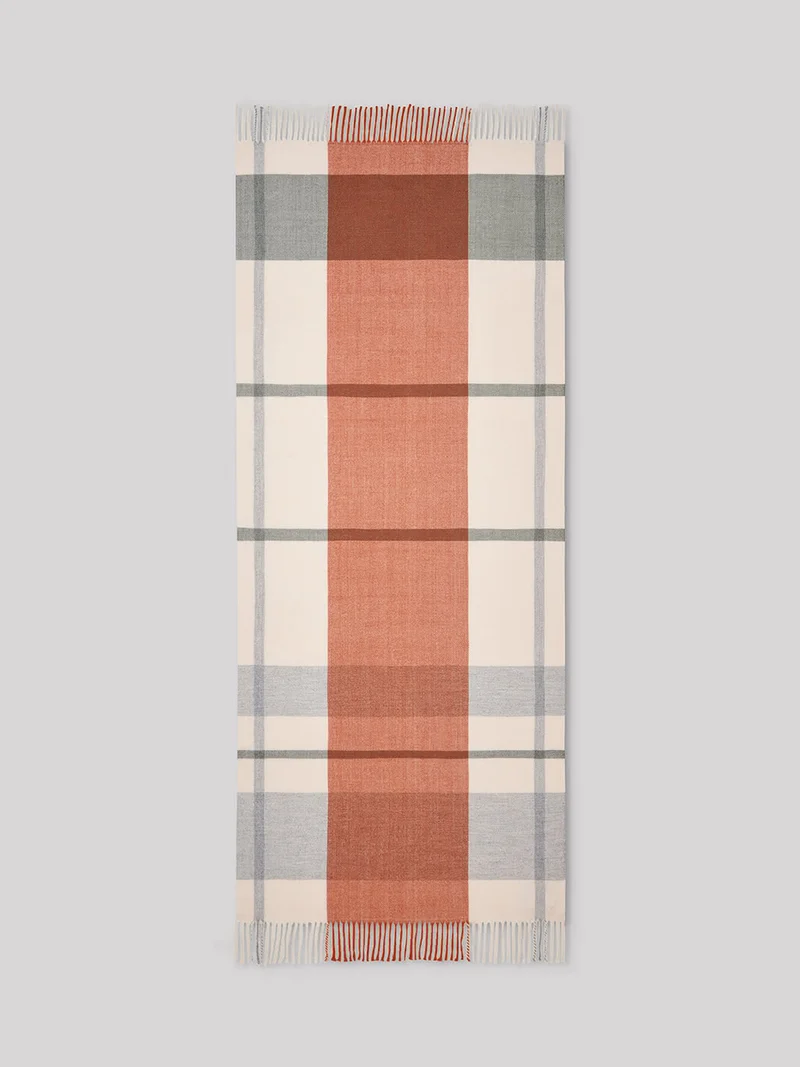 Echarpe en polyester/viscose à carreaux