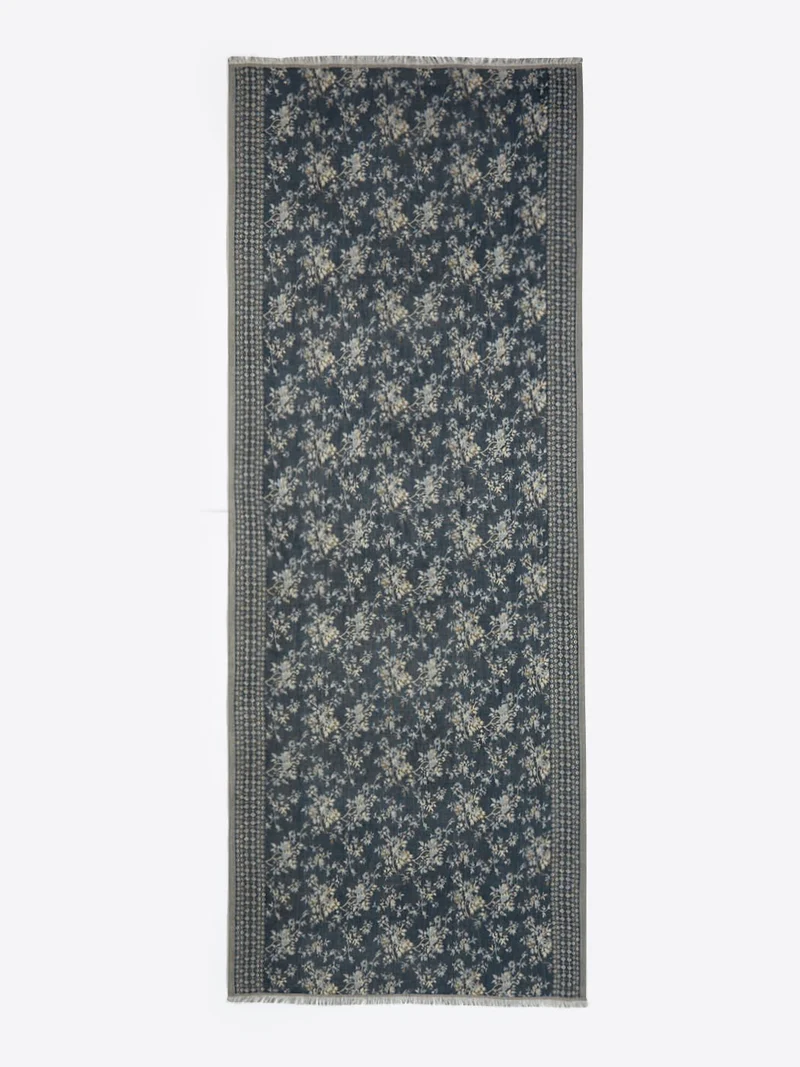 Coffret écharpe fleurie en viscose