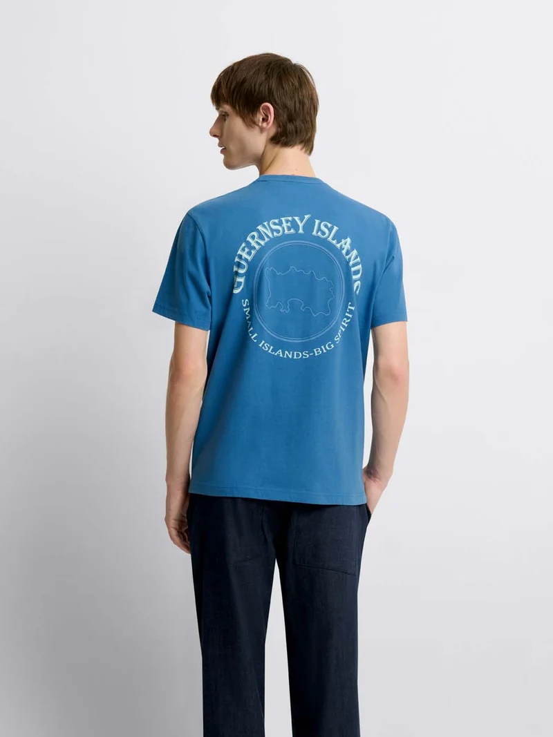 T-shirt col rond à motifs
