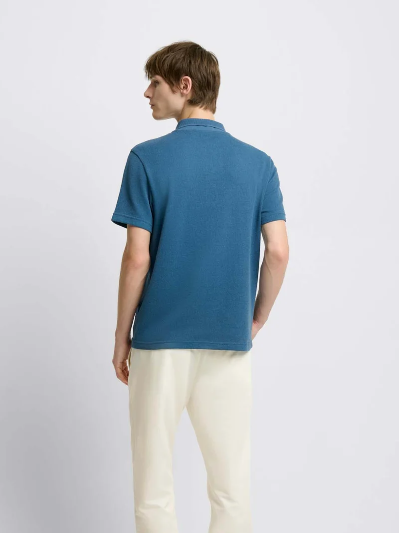 Polo regular col boutonné