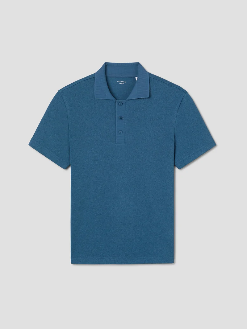 Polo regular col boutonné