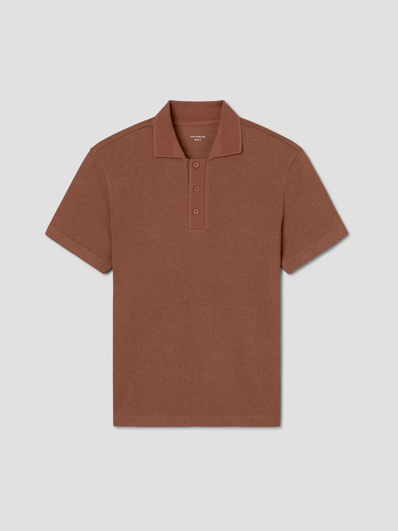 Polo regular col boutonné