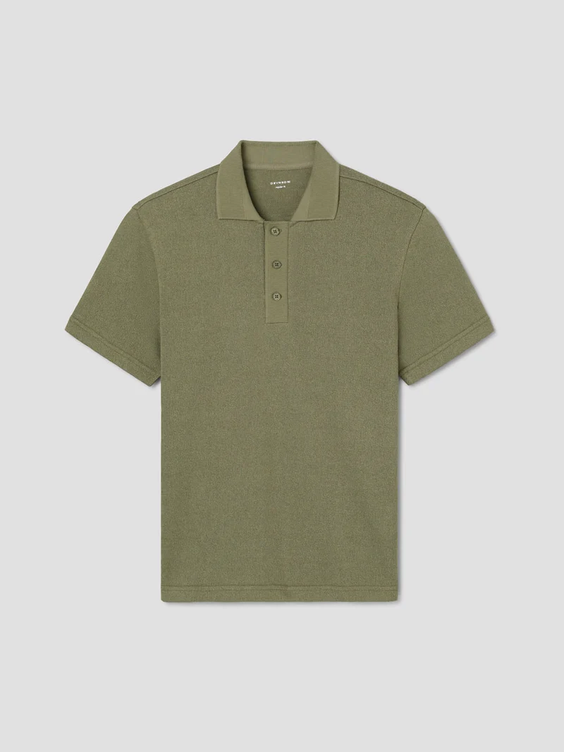 Polo regular col boutonné