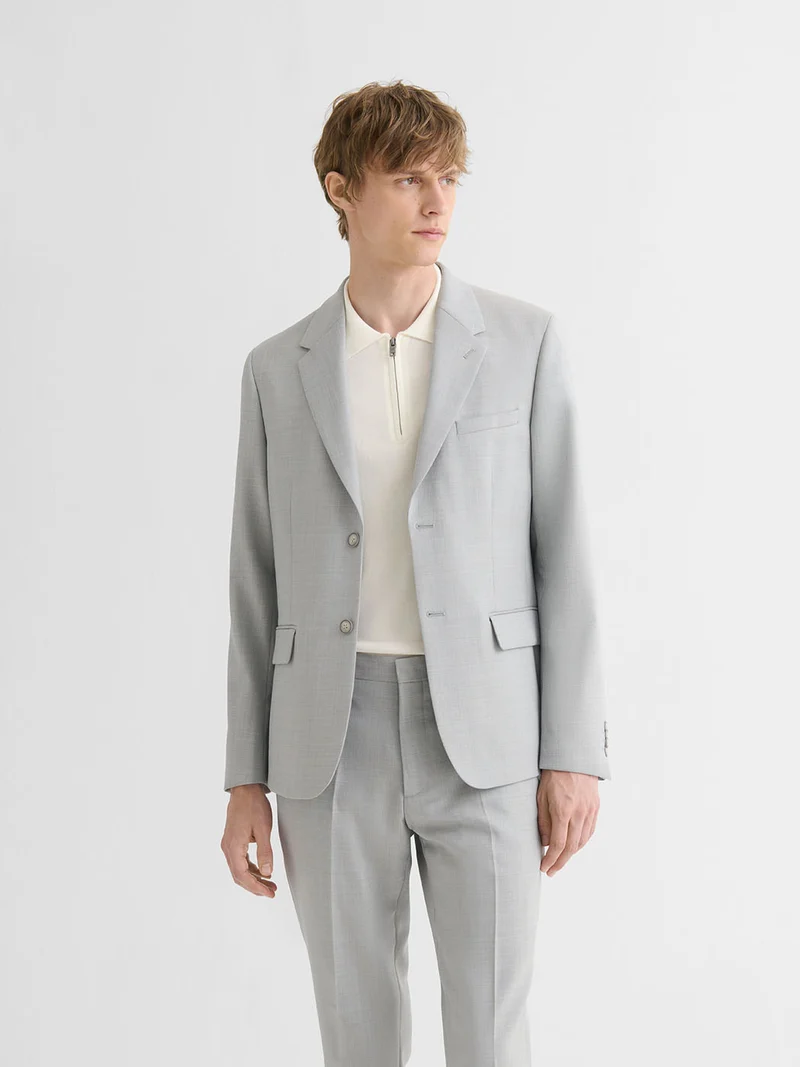 Veste de costume slim en laine vierge