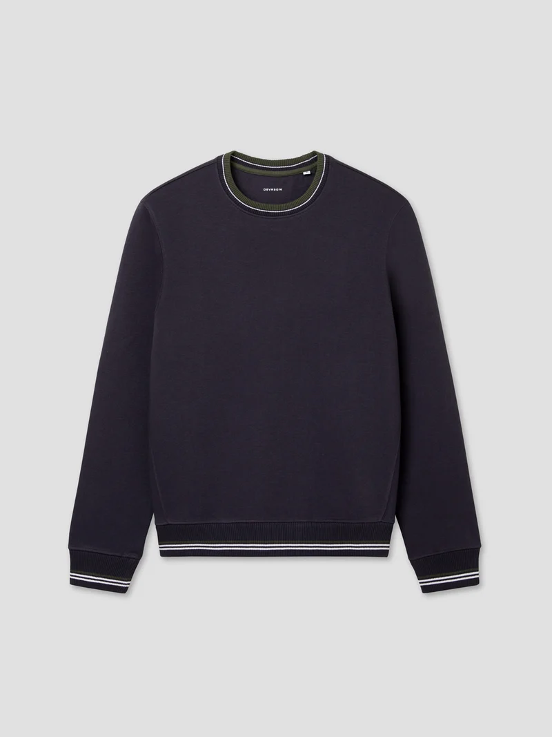 Sweat col rond bicolore