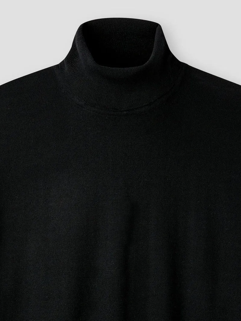 Pull col roulé en laine Mérinos
