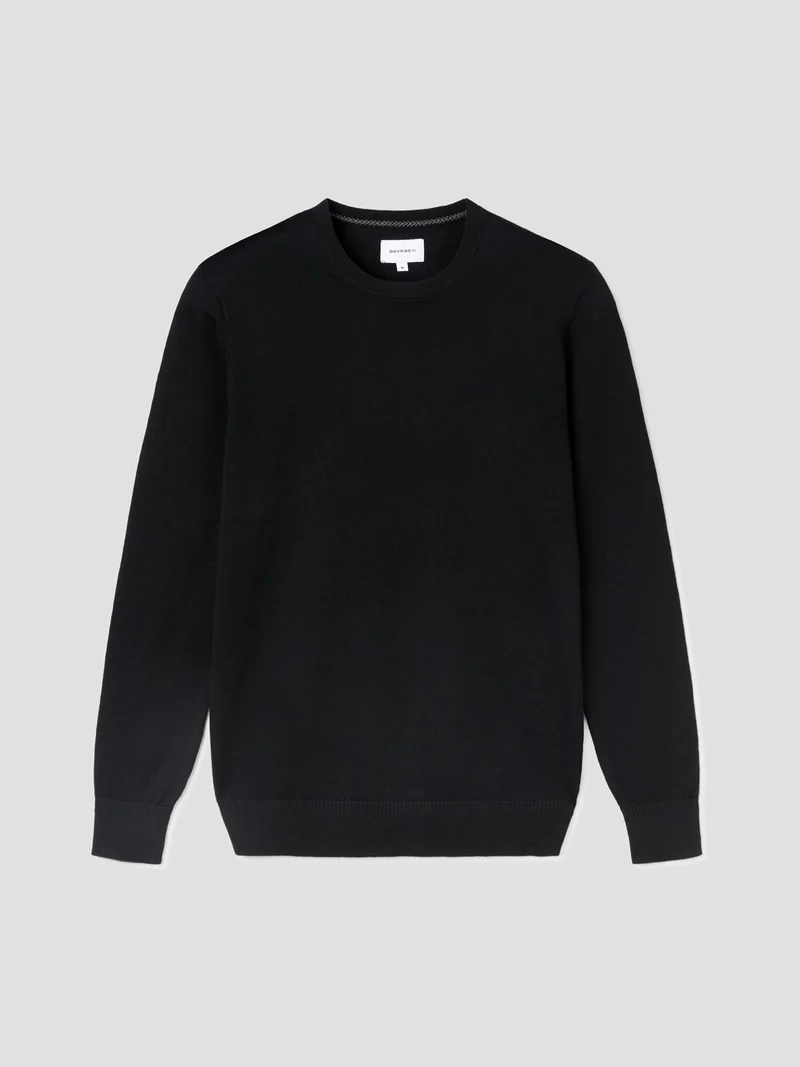 Pull col rond en laine Mérinos