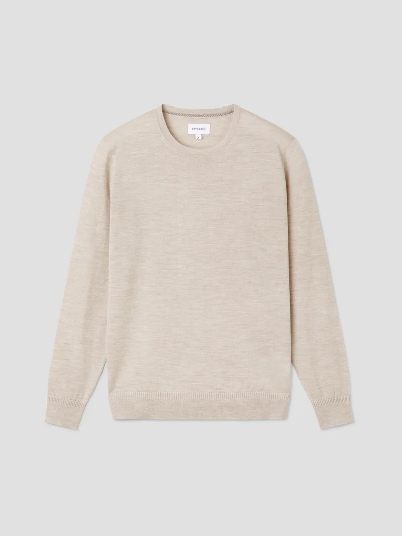 Pull col rond en laine Mérinos