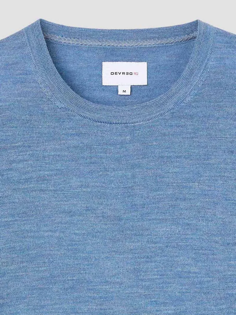Pull col rond en laine Mérinos