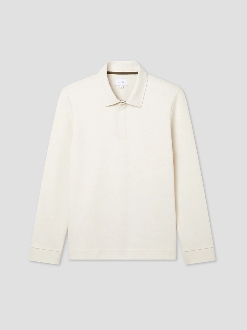 Polo manches longues boutonné
