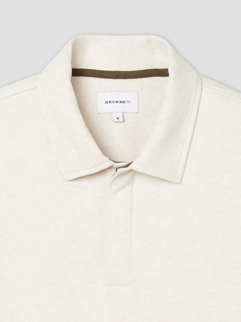 Polo manches longues boutonné