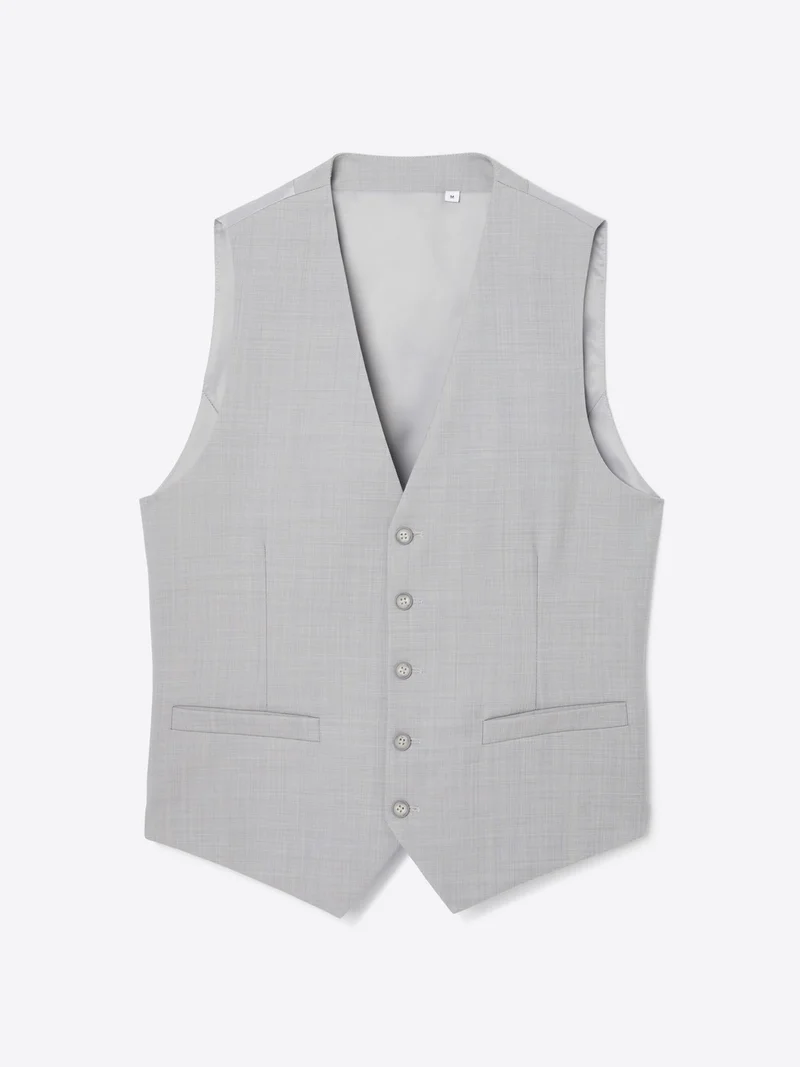 Gilet de costume en laine vierge