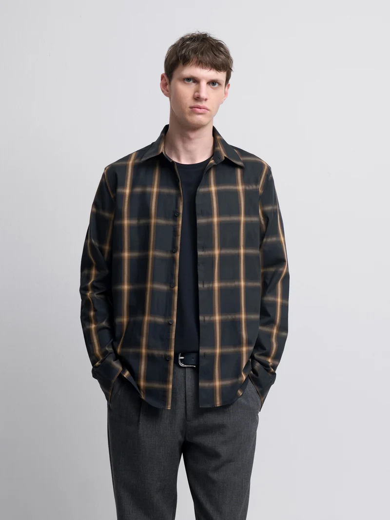 Chemise slim à carreaux