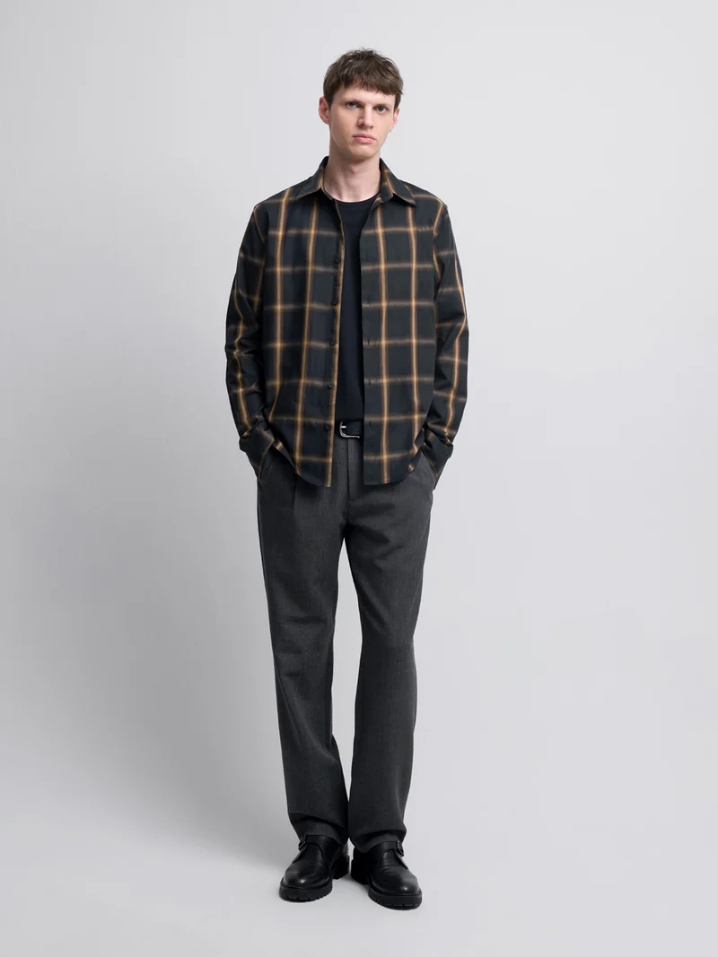 Chemise slim à carreaux