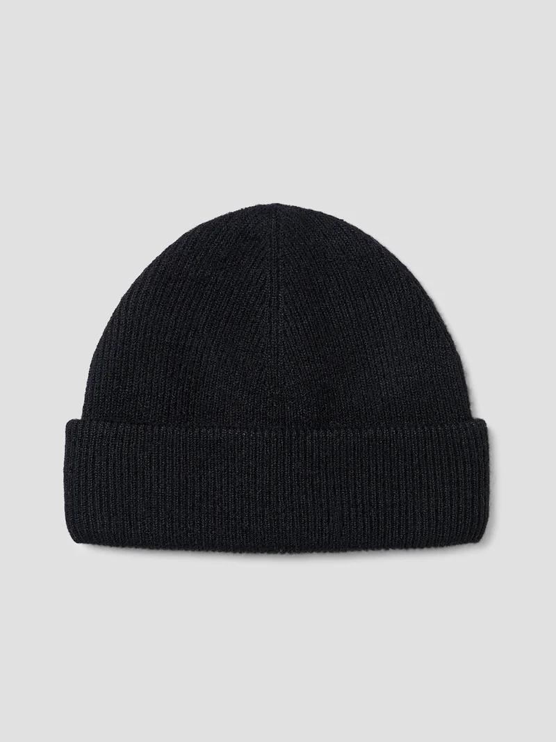 Bonnet en maille côtelée