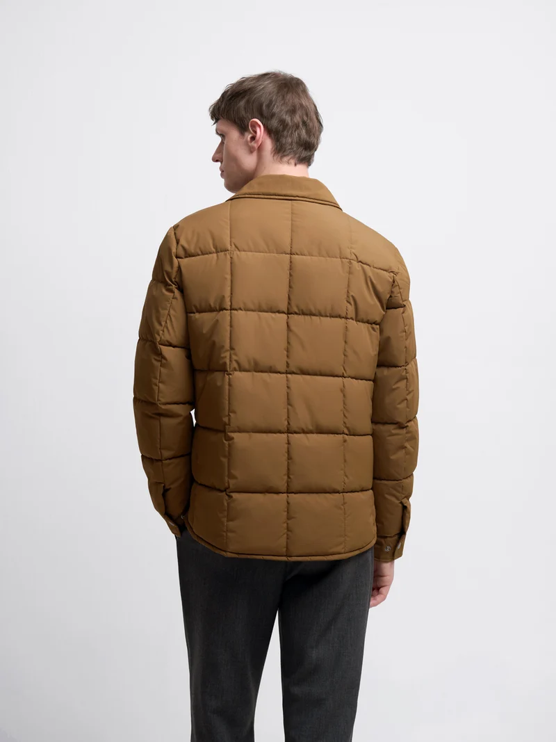 Blouson matelassée col chemise