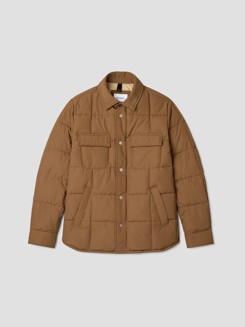 Blouson matelassée col chemise