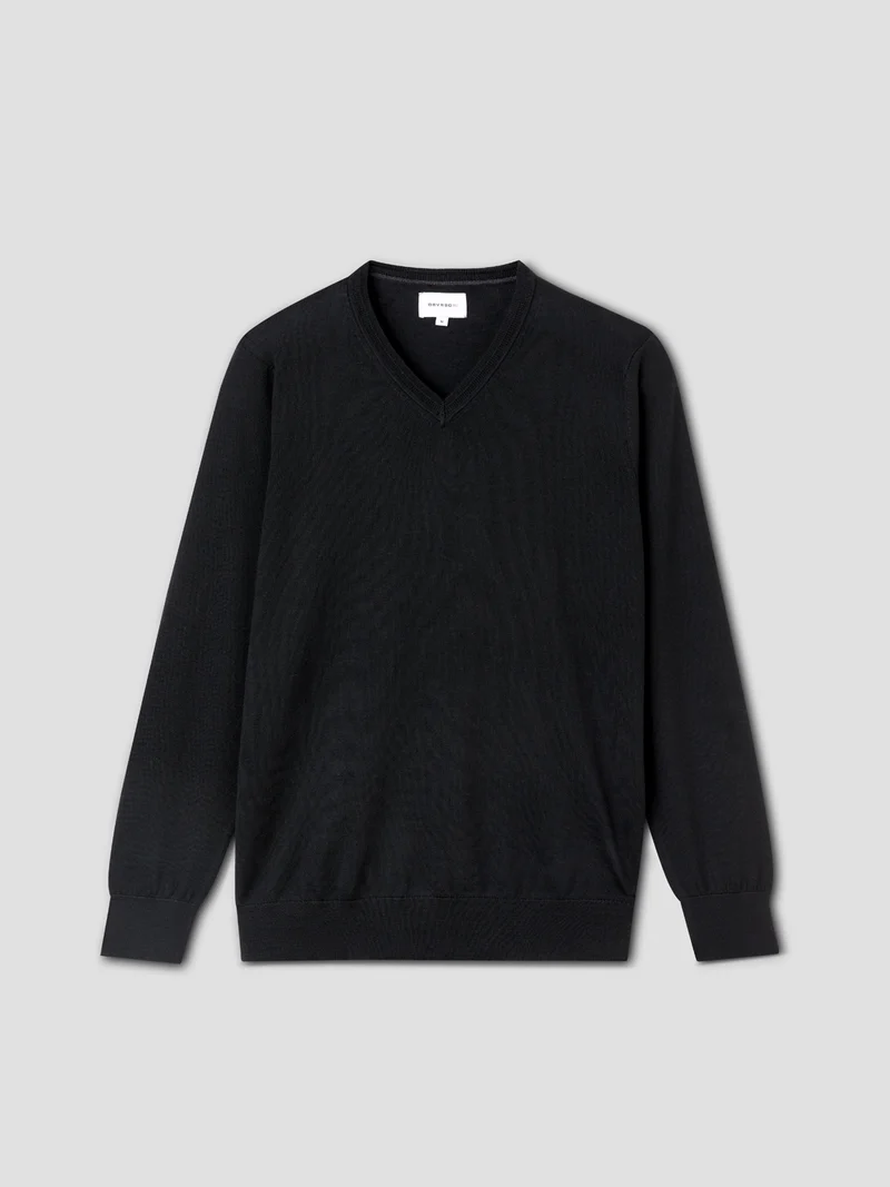 Pull col V en laine Mérinos