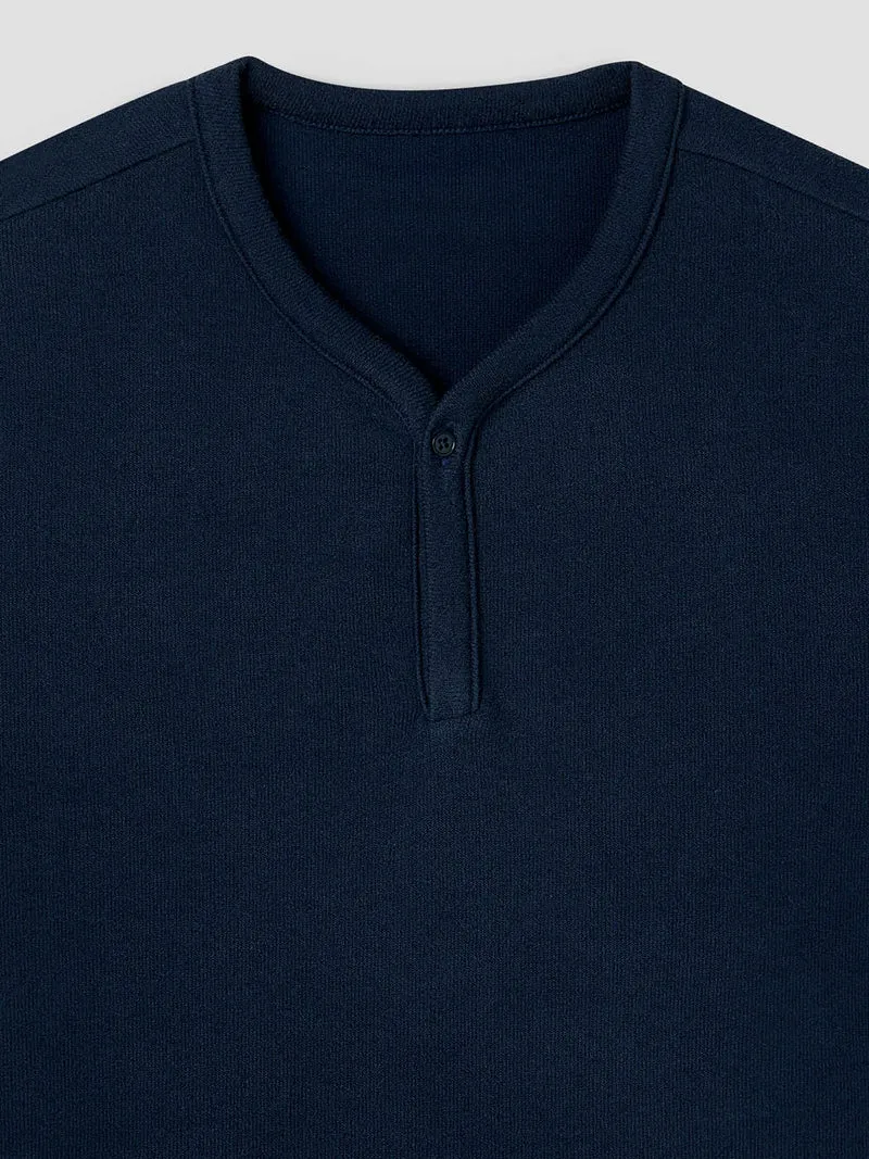 T-shirt col tunisien regular