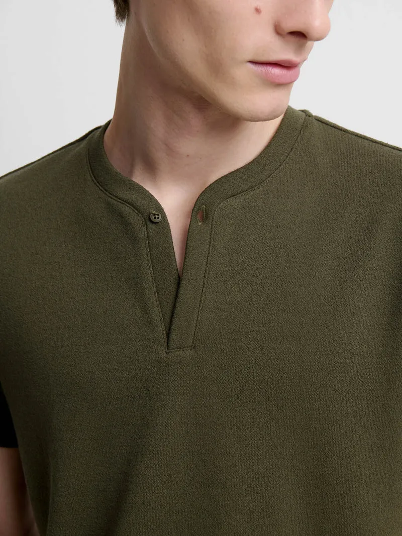 T-shirt col tunisien regular