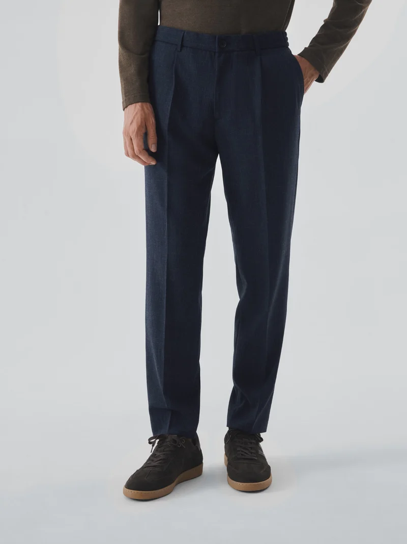 Pantalon de costume taille élastique