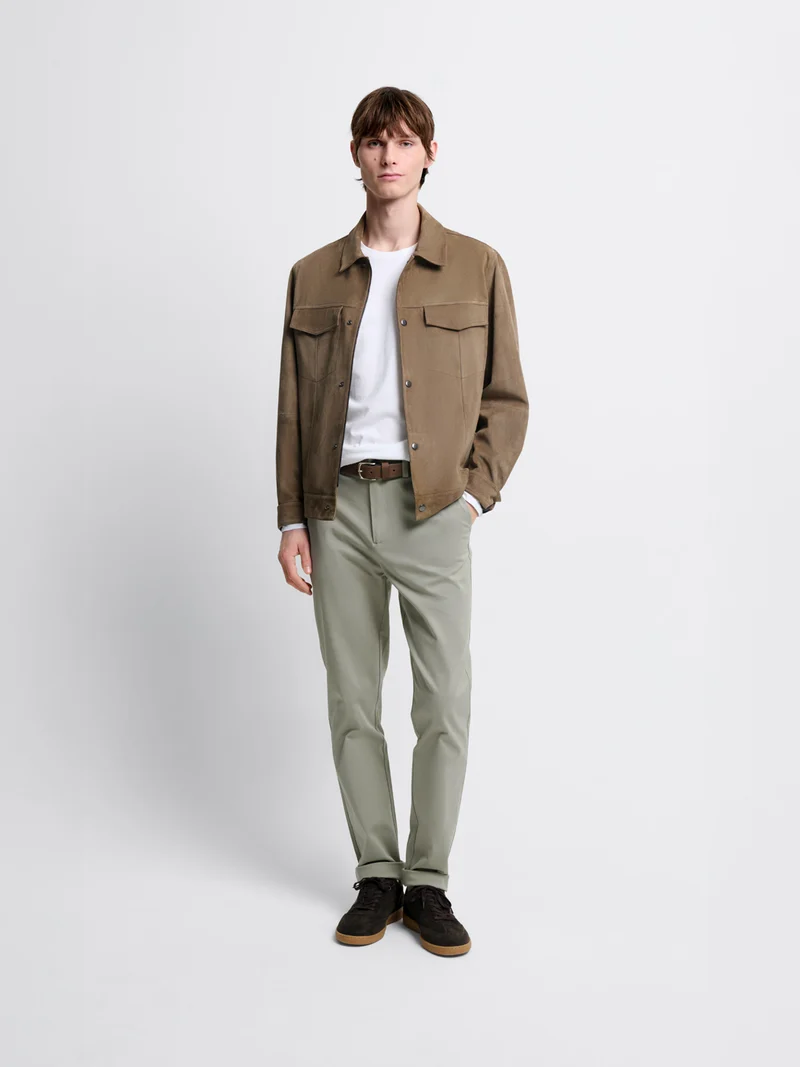 Chino en coton mélangé