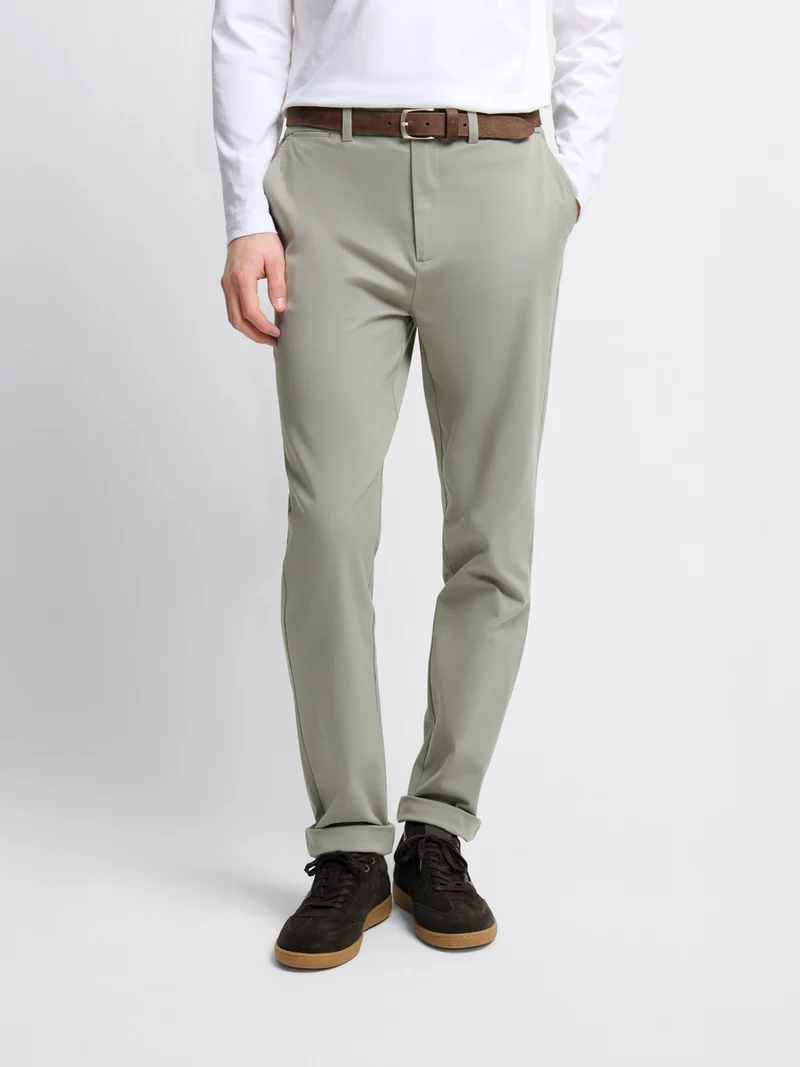 Chino en coton mélangé