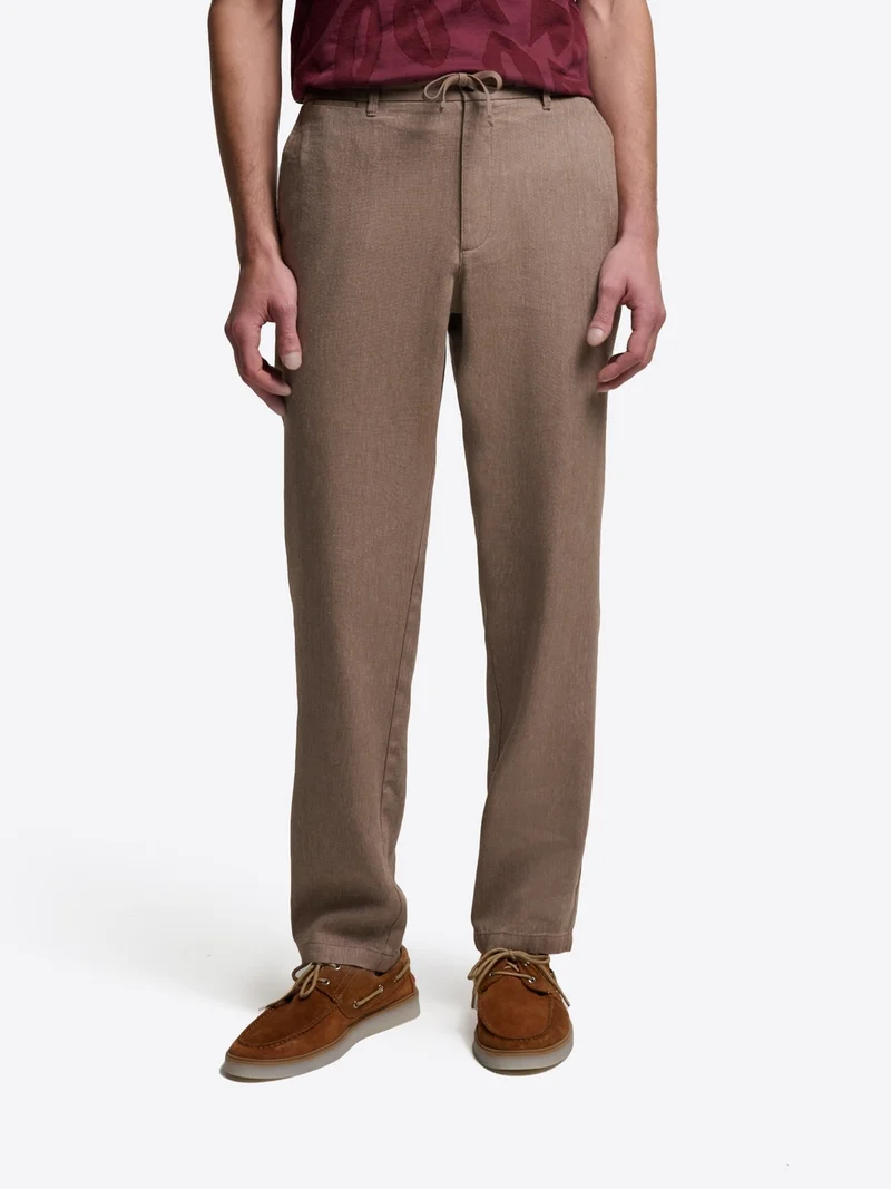Chino en coton lin
