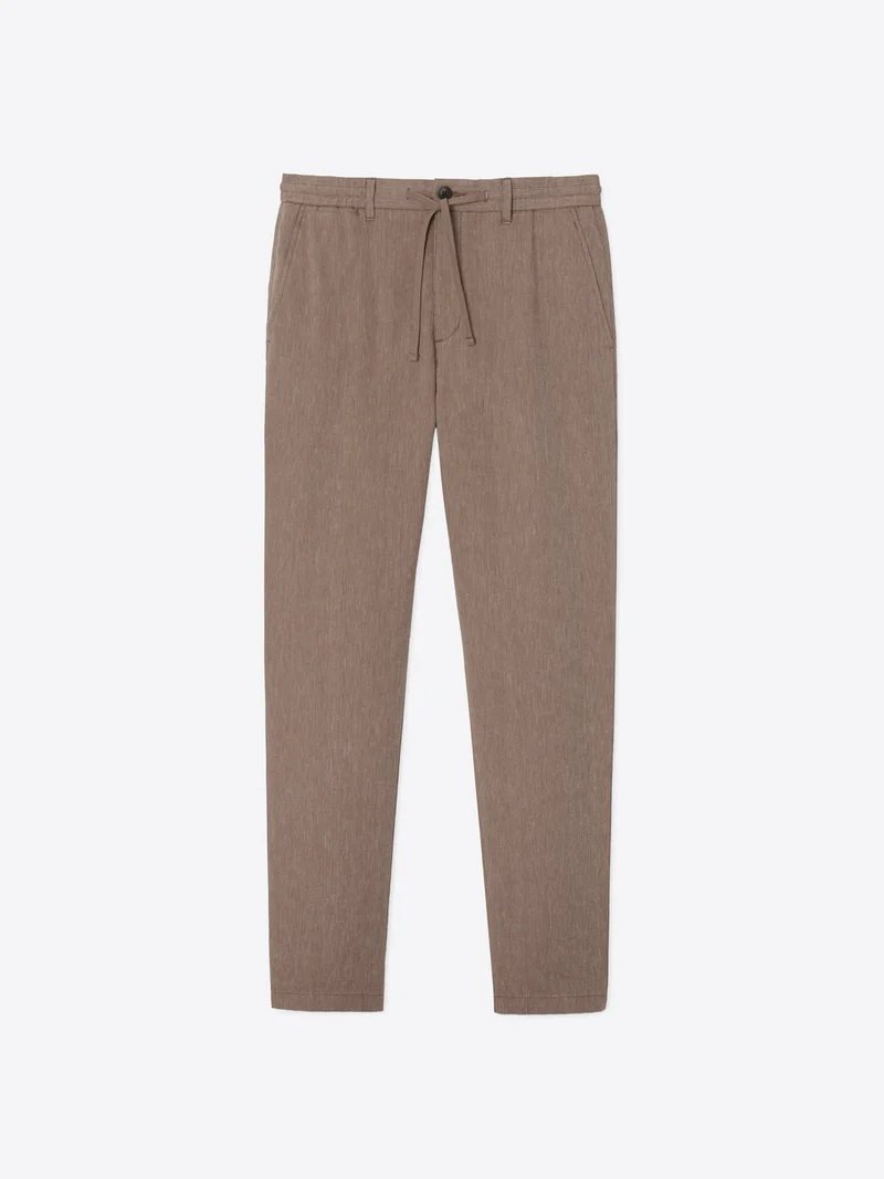 Chino en coton lin