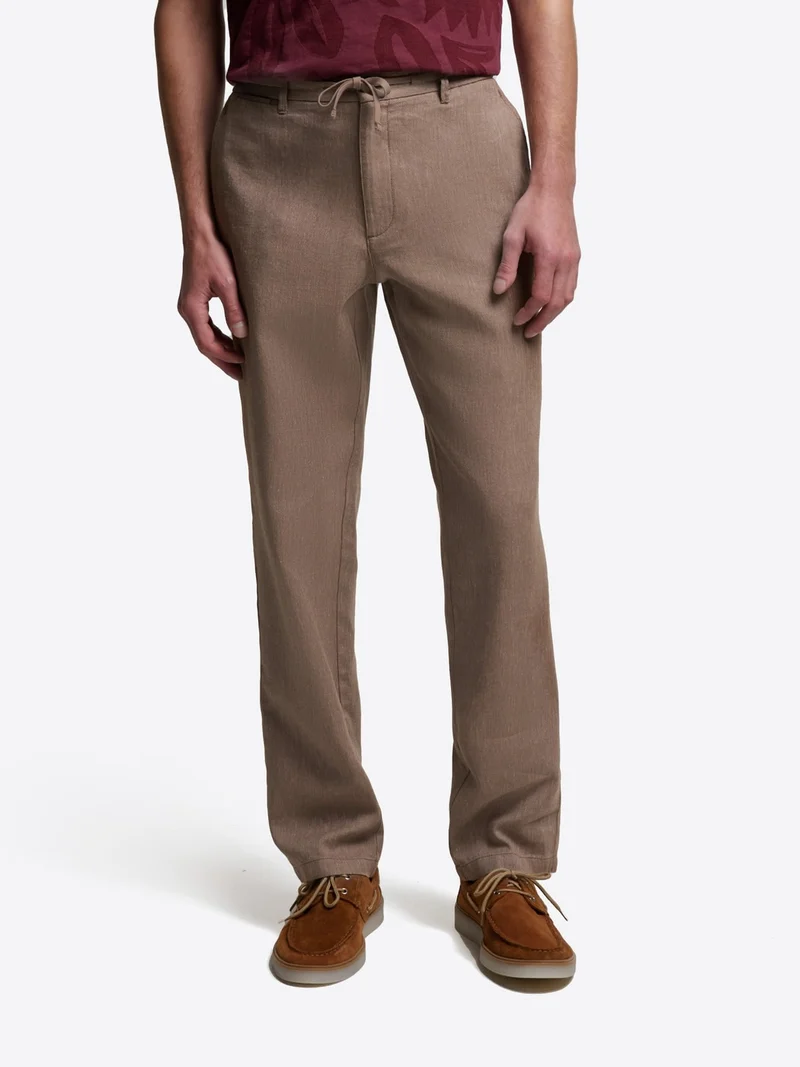 Chino en coton lin