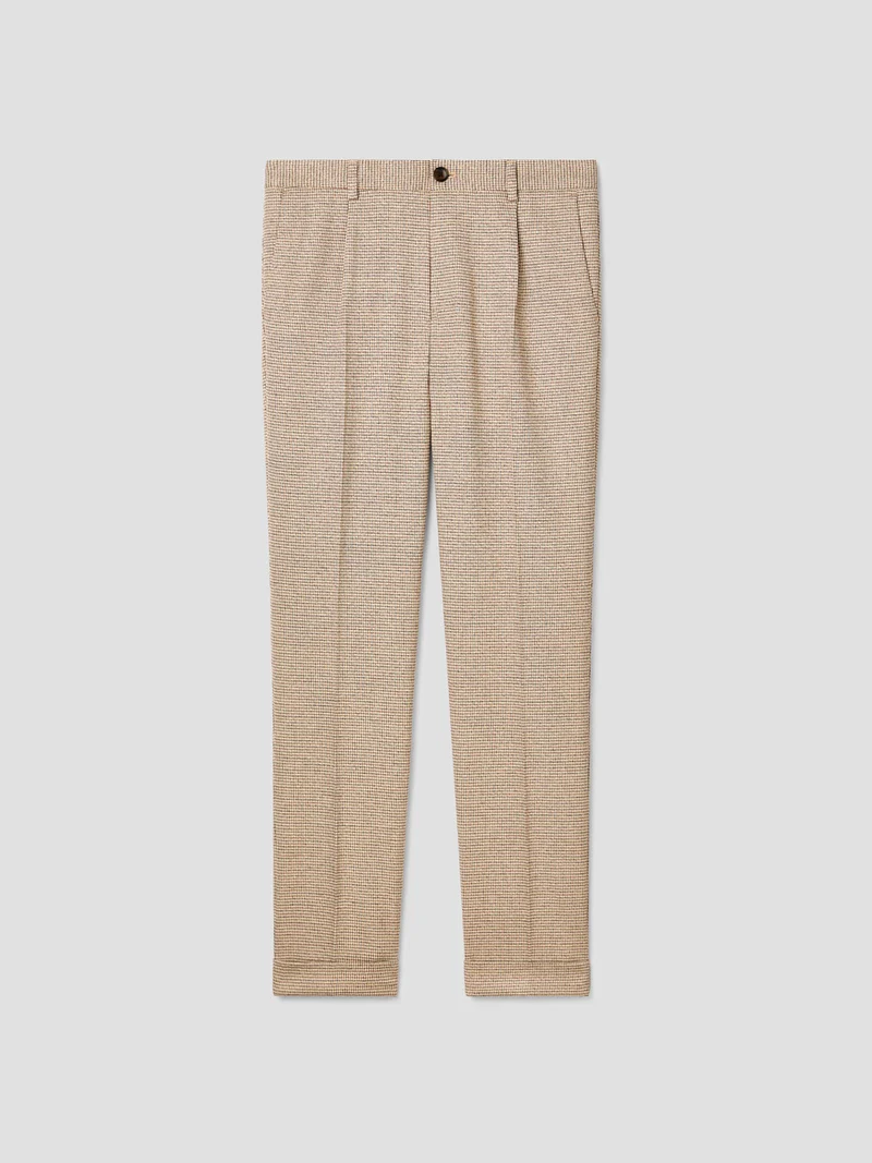 Chino coupe droite motif fantaisie