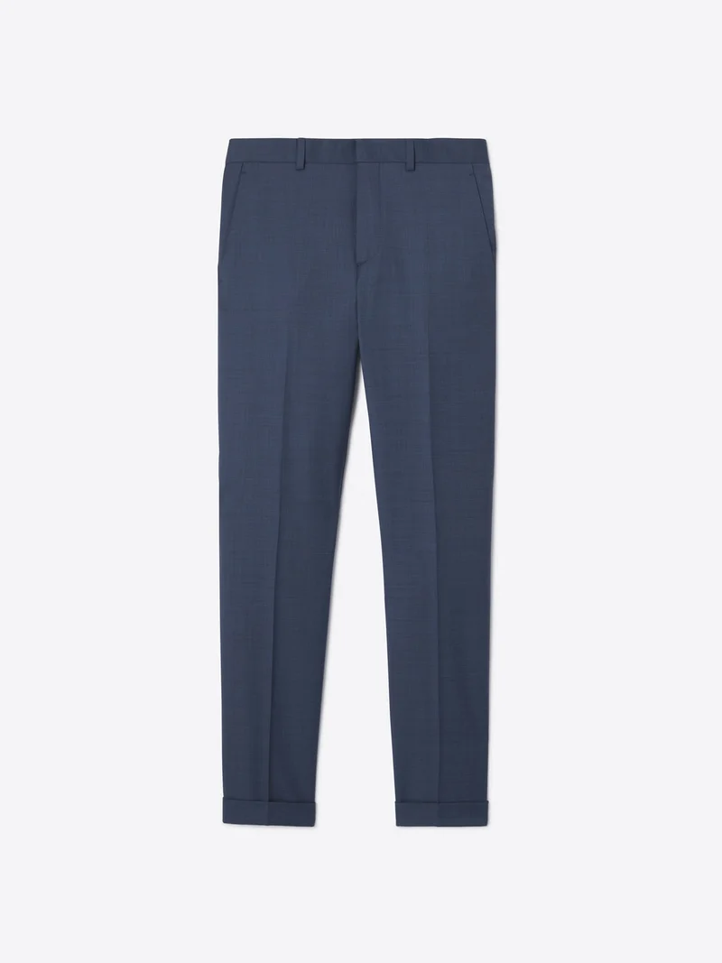 Pantalon de costume slim en laine
