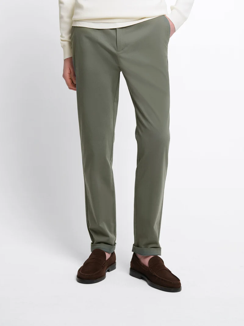 Chino en coton mélangé stretch