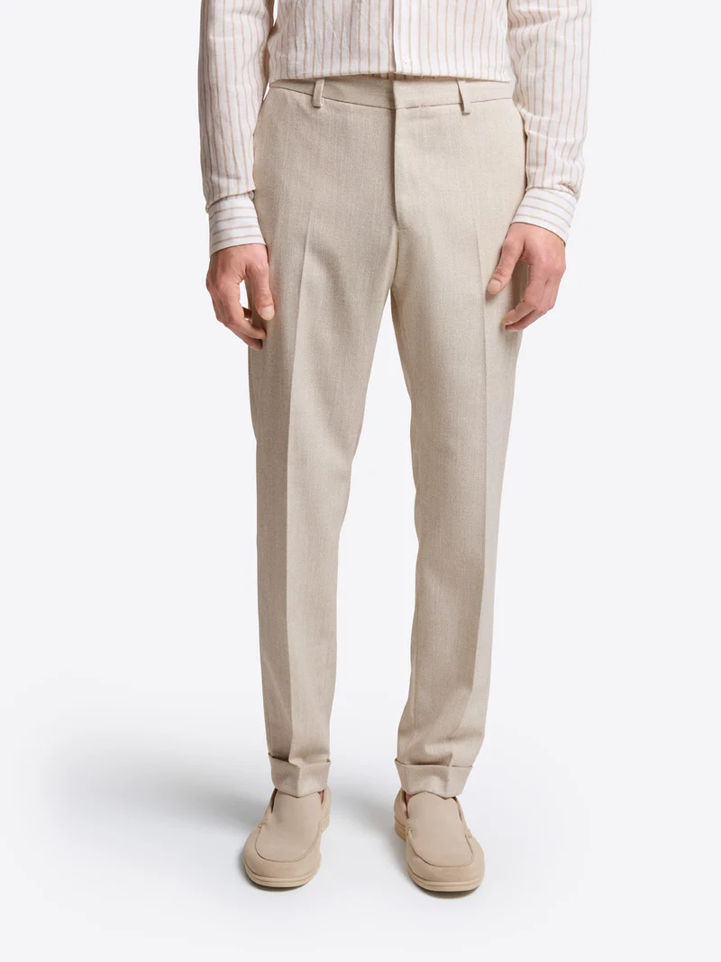 Pantalon de costume slim à motif