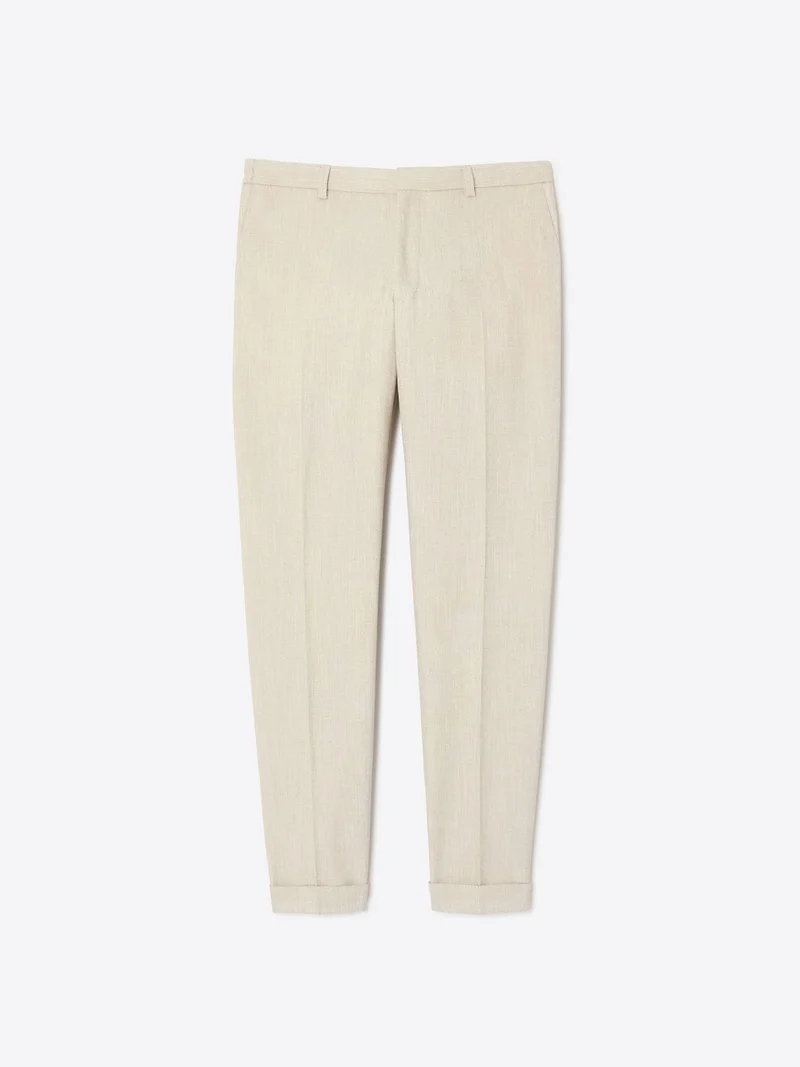 Pantalon de costume slim à motif