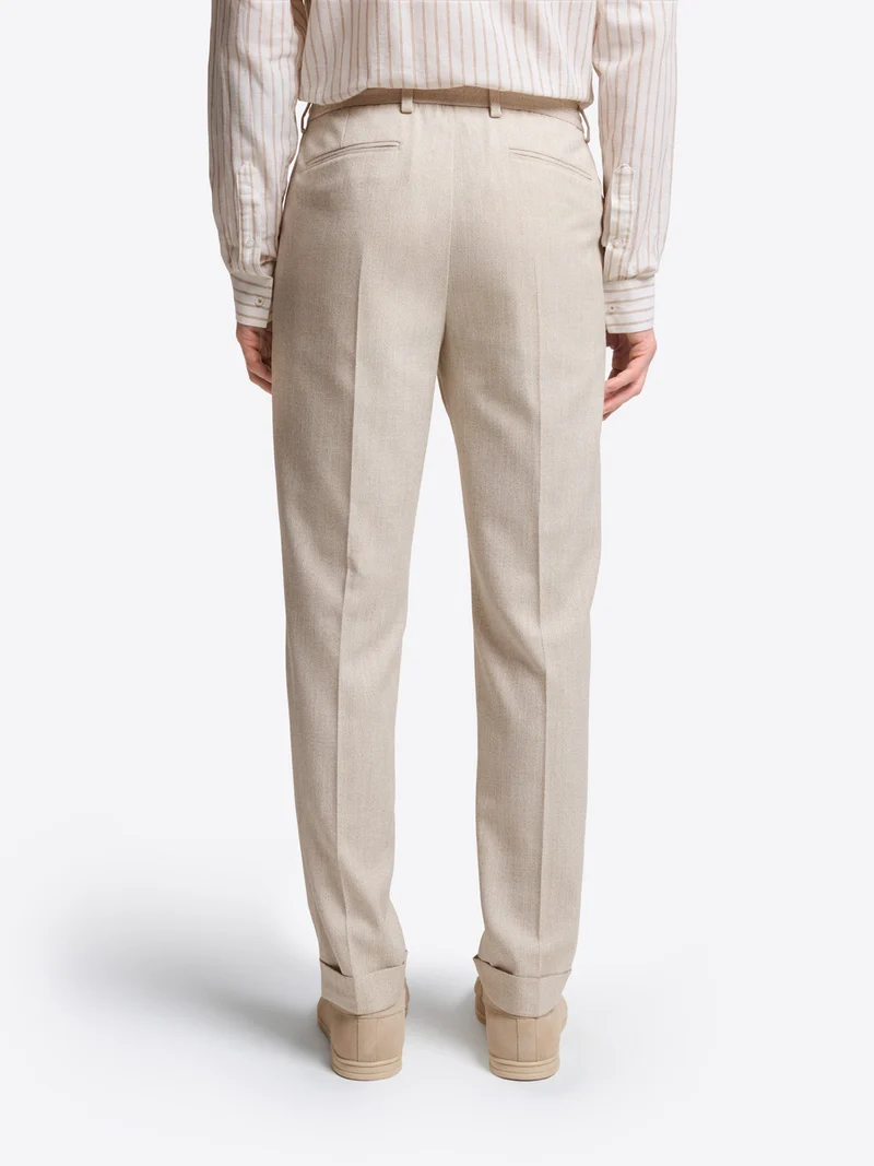 Pantalon de costume slim à motif
