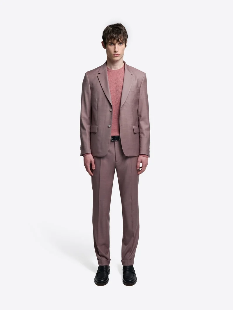 Pantalon de costume slim en laine