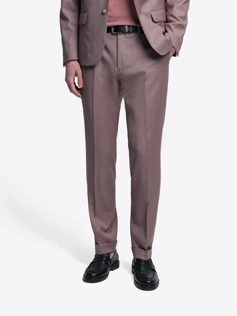 Pantalon de costume slim en laine