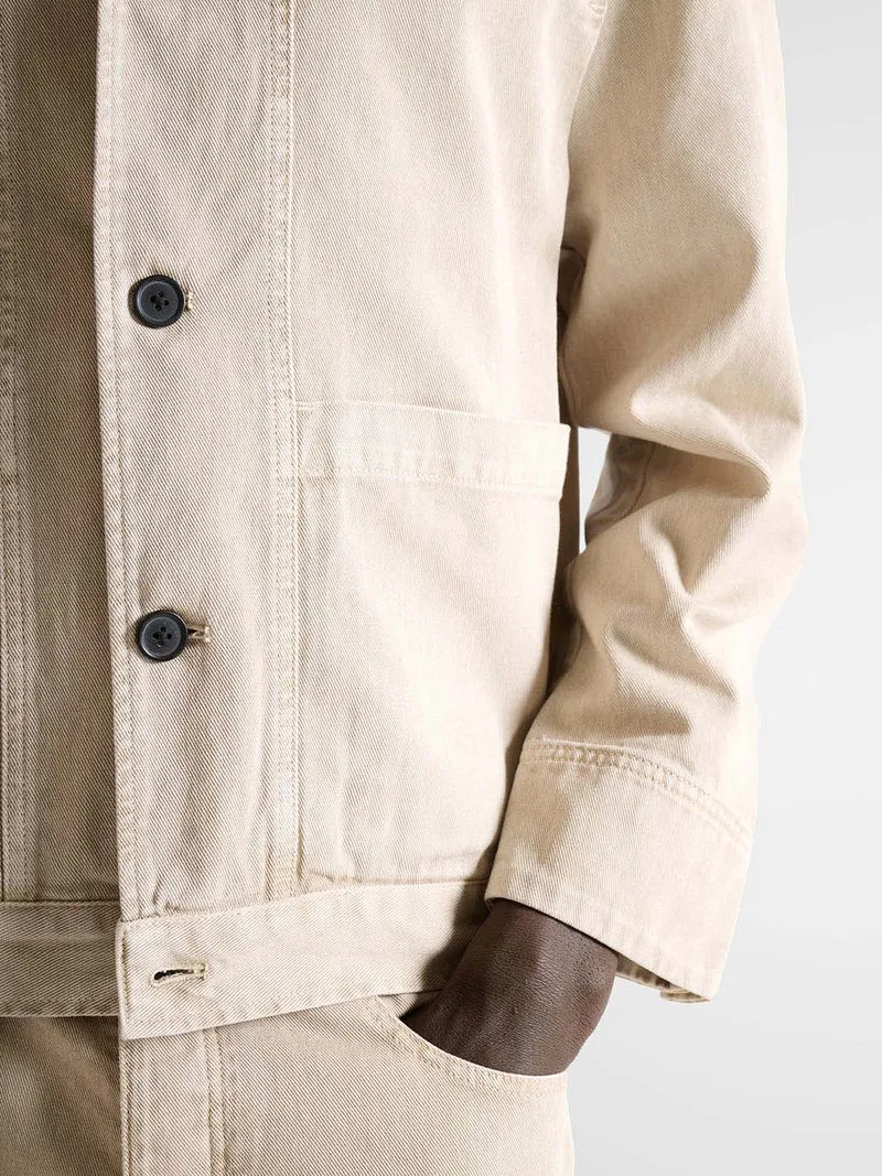Veste col chemise en twill - L'atelier