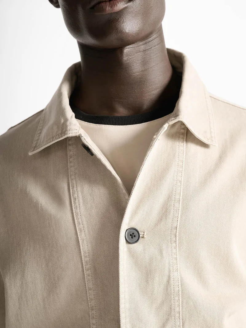 Veste col chemise en twill - L'atelier