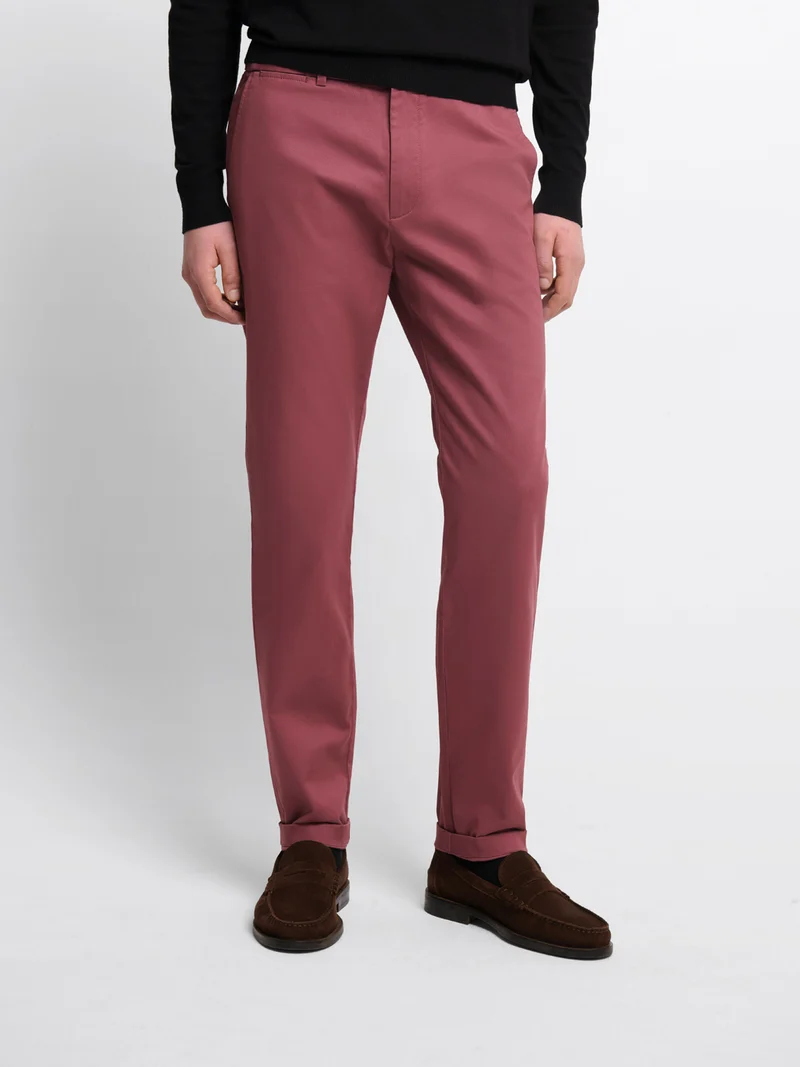 Chino en coton mélangé