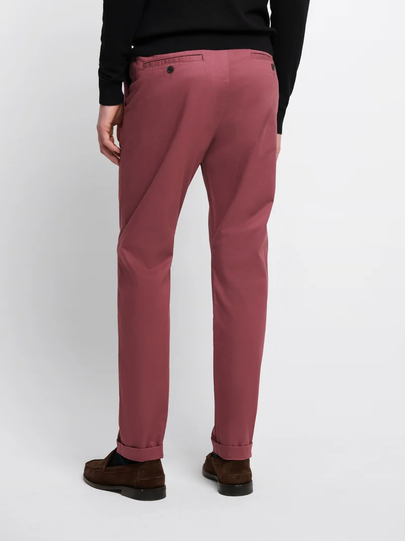 Chino en coton mélangé