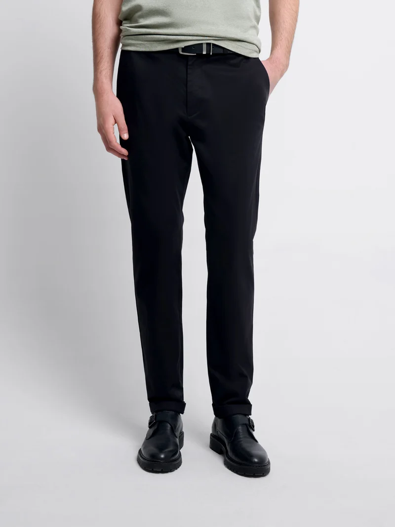 Chino en coton mélangé