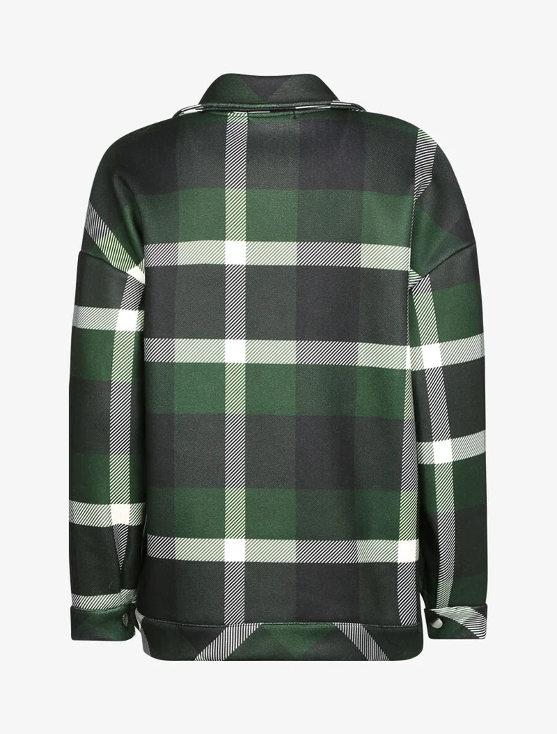Chemise d'hiver à imprimé tartan - Vert